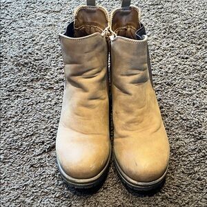 Maurices Tan Chelsea Ankle Boots